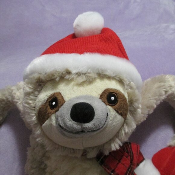 Pier 1 Imports Scully Sloth Christmas stuffed animal like new for a child - Picture 3 of 8
